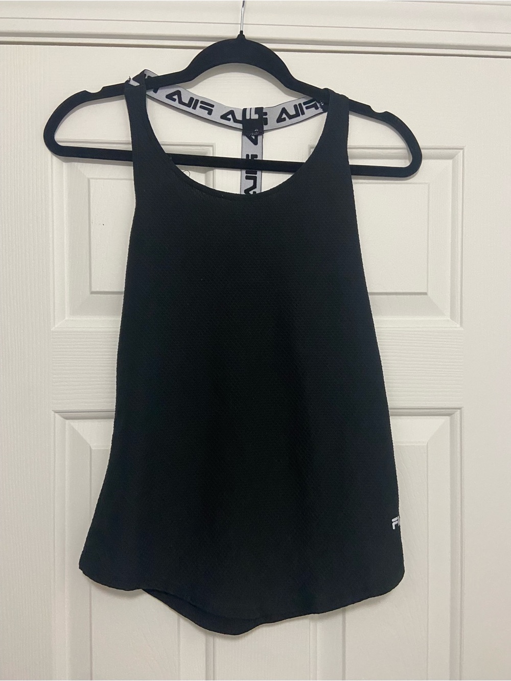 Fila Women’s Medium Black Athletic Tank with Branded Racerback Strap